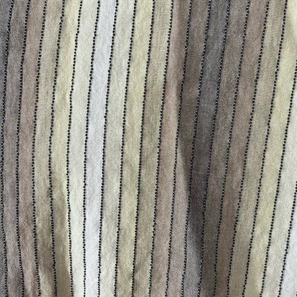 Ben Sherman Textured Button Front Dress Shirt Retro Vibe Brown Stripes Size XL - Picture 9 of 12